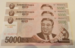 Sszk Észak-Korea 5000 won