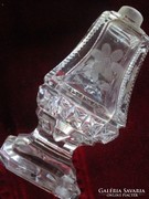 Art deco polished olom crystal crystal cologne perfume bottle