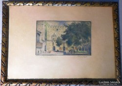 Bajor Ágost((1892-1958)A Palazzo Corvaja-Taormina