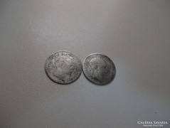 2 db ezüst 20 Krajcár 1869!!!!!! R!