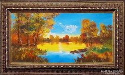 ---Eladó festmény- Tisza part-Kortárs remekmű
