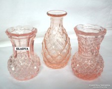 Antik üveg ibolyaváza, színes ibolya váza  (C3)