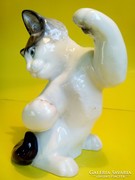 Rosenthal cica macska Theodor Karner porcelán figura