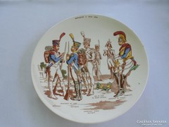 Sarraguemines porcelán fali tányér Napoleon 1804-1814