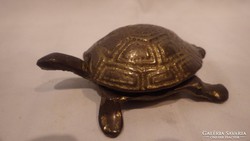 Réz teknős hamutartó