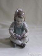 Grafenthal porcelán olvasó kislány