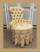 Romantikus,brokátos kis fotel,garnitúra része