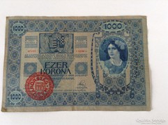 1000 korona 1902 "MO"bélyegzéssel 