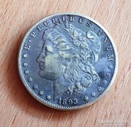 USA MORGAN EZÜST ONE DOLLAR 1893 RITKA