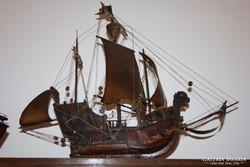 makett -modell  -   Santa Maria  vitorlás Kolumbusz hajója