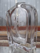 Art deco SKRUF  kristályüveg váza  súlyos darab