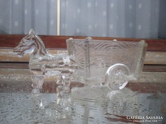 Svéd Kosta&Boda üvegkaspó hibátlan darab 