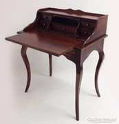 Barokk íróasztal, írószekreter barna
