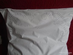 Antique, embroidered, mongram pillowcase.