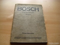 Bosch : Merkbletter régi szakkönyv