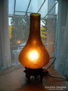 Szabó Erzsébet üvegművész képcsarnokos asztali lámpa