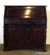 0M052 dark brown writing secretary style furniture