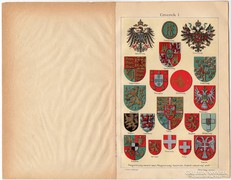 Címerek I. 1912, színes nyomat, eredeti
