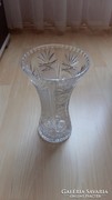 Beautiful large-sized, thick-walled crystal vase