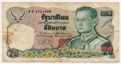 Thailand Thaiföld 20 Baht, 1981