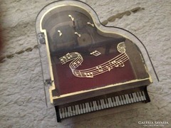 Zongora alakú zenélő doboz, ékszertartó