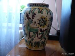 Nagyméretű hucul kerámia váza