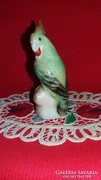 Régi Aquincum art deco papagáj porcelán kis figura