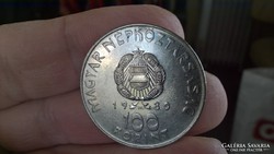 Magyar Népköztársaság 100 Forint 1980, űrrepülés.