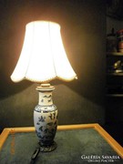 S17-15  Asztali lámpa,kínai porcelán asztali lámpa selyem er