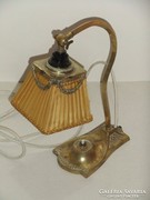 Gyönyörű Antik 1920-1930 Tömör Réz Lámpa Szecessziós 