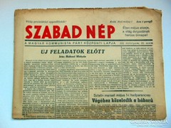 SZABAD NÉP	1945	május	1
