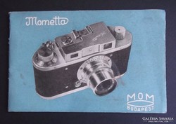 Mometta fényképezőgép használati utasítás