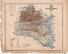 Baranya vármegye térkép 1899, Magyarország atlasz (a), megye
