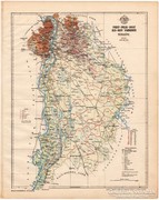 Pest - Pilis - Solt - Kis-Kun vármegye térkép 1899, megye