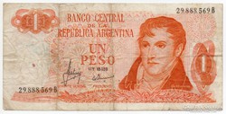Argentina 1 argentín Peso, 1974