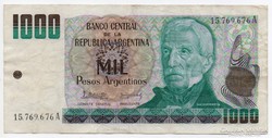 Argentina 1000 argentín Peso 1983