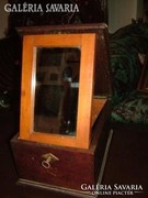 Antique lockable mirror box /rarity/