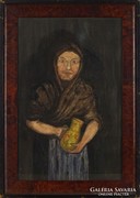 0M129 Jelzés nélkül : Idős asszony portré