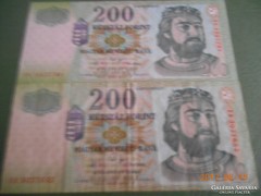 2 db / 200 Forint