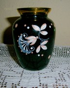Antik Parádi   kézzel festett üveg váza