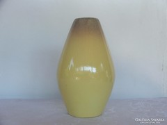Gránit/KCSGY/ gyári sárga mázas váza