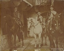 0M588 Antik lovas fotográfia 1924