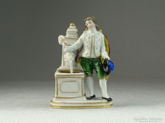 0K235 Antik miniatűr Altwien porcelán szobor 7.5cm