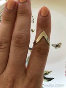 Ezüst állítható méretű gyűrű tükör felületű ragyogás