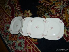 Antik elegáns sütis tányérok 4 db
