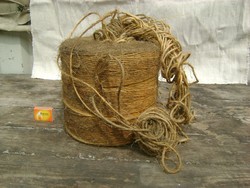 RÉGI kender vagy manila madzag - kb. 7,5 kg - kreatív célra