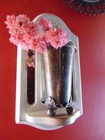 Antik ezüstözött váza 
