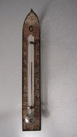 Antik miniatűr hőmérő kitűző, bross, extrém ritka