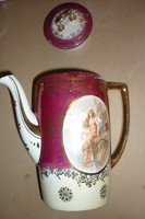 S/Austrian porcelain jug with lid