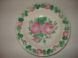Antik August Novotny Altrohlau rózsás tányér